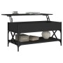 Mesa de centro madera de ingeniería y metal negro 100x50x50 cm by , Coffee table - Ref: Foro24-845356, Price: 84,91 €, Discou...