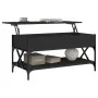 Mitteltisch aus Ingenieurholz und schwarzem Metall 100x50x50 cm von , Couchtisch - Ref: Foro24-845356, Preis: 83,84 €, Rabatt: %