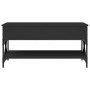 Mesa de centro madera de ingeniería y metal negro 100x50x50 cm by , Coffee table - Ref: Foro24-845356, Price: 84,91 €, Discou...