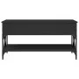 Mitteltisch aus Ingenieurholz und schwarzem Metall 100x50x50 cm von , Couchtisch - Ref: Foro24-845356, Preis: 83,84 €, Rabatt: %