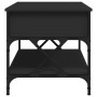 Mesa de centro madera de ingeniería y metal negro 100x50x50 cm by , Coffee table - Ref: Foro24-845356, Price: 84,91 €, Discou...