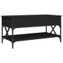 Mitteltisch aus Ingenieurholz und schwarzem Metall 100x50x50 cm von , Couchtisch - Ref: Foro24-845356, Preis: 83,84 €, Rabatt: %