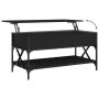 Mitteltisch aus Ingenieurholz und schwarzem Metall 100x50x50 cm von , Couchtisch - Ref: Foro24-845356, Preis: 83,84 €, Rabatt: %
