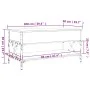 Mitteltisch aus Ingenieurholz und schwarzem Metall 100x50x50 cm von , Couchtisch - Ref: Foro24-845356, Preis: 83,84 €, Rabatt: %