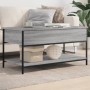 Mesa de centro madera ingeniería metal gris Sonoma 100x50x50 cm by , Coffee table - Ref: Foro24-845349, Price: 68,55 €, Disco...
