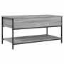 Mesa de centro madera ingeniería metal gris Sonoma 100x50x50 cm by , Coffee table - Ref: Foro24-845349, Price: 68,55 €, Disco...