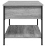 Mesa de centro madera ingeniería metal gris Sonoma 100x50x50 cm by , Coffee table - Ref: Foro24-845349, Price: 68,55 €, Disco...