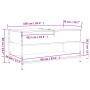 Mesa de centro madera ingeniería metal gris Sonoma 100x50x50 cm by , Coffee table - Ref: Foro24-845349, Price: 68,55 €, Disco...