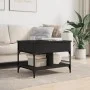 Mesa de centro madera de ingeniería y metal negro 70x50x50 cm de , Mesas de centro - Ref: Foro24-845361, Precio: 70,29 €, Des...