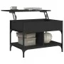 Mesa de centro madera de ingeniería y metal negro 70x50x50 cm de , Mesas de centro - Ref: Foro24-845361, Precio: 70,29 €, Des...