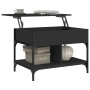Mesa de centro madera de ingeniería y metal negro 70x50x50 cm by , Coffee table - Ref: Foro24-845361, Price: 71,18 €, Discoun...