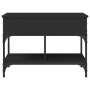 Mesa de centro madera de ingeniería y metal negro 70x50x50 cm de , Mesas de centro - Ref: Foro24-845361, Precio: 70,29 €, Des...
