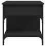 Mesa de centro madera de ingeniería y metal negro 70x50x50 cm de , Mesas de centro - Ref: Foro24-845361, Precio: 70,29 €, Des...