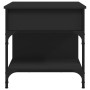 Mesa de centro madera de ingeniería y metal negro 70x50x50 cm by , Coffee table - Ref: Foro24-845361, Price: 71,18 €, Discoun...