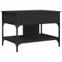 Mesa de centro madera de ingeniería y metal negro 70x50x50 cm de , Mesas de centro - Ref: Foro24-845361, Precio: 70,29 €, Des...