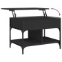 Mesa de centro madera de ingeniería y metal negro 70x50x50 cm by , Coffee table - Ref: Foro24-845361, Price: 71,18 €, Discoun...