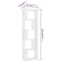 White plywood shelf/divider 45x24x159 cm by vidaXL, Bookcases and shelves - Ref: Foro24-800108, Price: 54,44 €, Discount: %