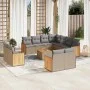 Set de sofás de jardín 12 pzas y cojines ratán sintético marrón by , Garden sets - Ref: Foro24-3260589, Price: 889,77 €, Disc...