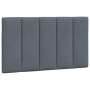 Gepolstertes Kopfteil aus dunkelgrauem Samt, 90 cm von , Kopf- und Fußteile - Ref: Foro24-374650, Preis: 34,69 €, Rabatt: %
