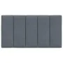 Cabecero de cama acolchado terciopelo gris oscuro 90 cm de , Cabeceros y pies de cama - Ref: Foro24-374650, Precio: 34,10 €, ...
