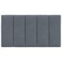 Gepolstertes Kopfteil aus dunkelgrauem Samt, 90 cm von , Kopf- und Fußteile - Ref: Foro24-374650, Preis: 34,69 €, Rabatt: %