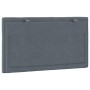 Gepolstertes Kopfteil aus dunkelgrauem Samt, 90 cm von , Kopf- und Fußteile - Ref: Foro24-374650, Preis: 34,69 €, Rabatt: %