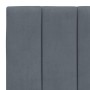 Gepolstertes Kopfteil aus dunkelgrauem Samt, 90 cm von , Kopf- und Fußteile - Ref: Foro24-374650, Preis: 34,69 €, Rabatt: %