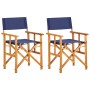 Regiestühle, 2 Stück, massives blaues Akazienholz von vidaXL, Gartenstühle - Ref: Foro24-45948, Preis: 143,88 €, Rabatt: %