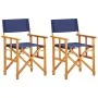 Sillas de director 2 uds madera maciza de acacia azul de vidaXL, Sillas de jardín - Ref: Foro24-45948, Precio: 141,55 €, Desc...