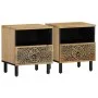 Mesitas de noche 2 uds madera maciza de mango 40x33x46 cm de , Mesitas de noche - Ref: Foro24-358219, Precio: 152,85 €, Descu...