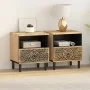 Mesitas de noche 2 uds madera maciza de mango 40x33x46 cm de , Mesitas de noche - Ref: Foro24-358219, Precio: 152,85 €, Descu...