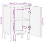 Massives Mangoholz-Badezimmermöbel 38x33x58 cm von , Badezimmerwaschtische - Ref: Foro24-358233, Preis: 108,73 €, Rabatt: %
