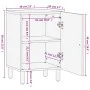 Mueble de baño madera maciza de mango 38x33x58 cm de , Tocadores de baño - Ref: Foro24-358233, Precio: 106,67 €, Descuento: %