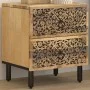 Mesita de noche de madera maciza de mango 40x33x46 cm de , Mesitas de noche - Ref: Foro24-358210, Precio: 101,31 €, Descuento: %