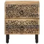 Mesita de noche de madera maciza de mango 40x33x46 cm de , Mesitas de noche - Ref: Foro24-358210, Precio: 101,31 €, Descuento: %