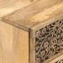 Mesita de noche de madera maciza de mango 40x33x46 cm de , Mesitas de noche - Ref: Foro24-358210, Precio: 101,31 €, Descuento: %