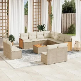 12-teiliges Gartensofa-Set und Kissen aus braunem Kunststoff-Rattan. von , Gartensets - Ref: Foro24-3260175, Preis: 831,08 €,...