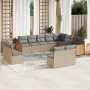 Set de sofás de jardín 12 pzas y cojines ratán sintético marrón by , Garden sets - Ref: Foro24-3260554, Price: 759,25 €, Disc...