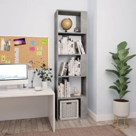 Plywood gray concrete shelf 45x24x159cm by vidaXL, Bookcases and shelves - Ref: Foro24-800112, Price: 54,86 €, Discount: %
