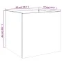 Jardinera de acero inoxidable plateado 49x47x46 cm by , Pots and planters - Ref: Foro24-841567, Price: 66,32 €, Discount: %