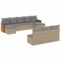 Juego de sofás jardín con cojines beige 10 pzas ratán sintético by , Garden sets - Ref: Foro24-3260470, Price: 573,20 €, Disc...