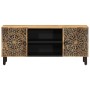 Massives Mangoholz-TV-Möbel 105x33x46 cm von , TV-Möbel - Ref: Foro24-358212, Preis: 156,92 €, Rabatt: %