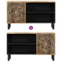 Massives Mangoholz-TV-Möbel 80x31x46 cm von , TV-Möbel - Ref: Foro24-358227, Preis: 106,09 €, Rabatt: %