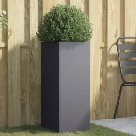 Pflanzgefäß aus anthrazitgrauem Stahl 32x29x75 cm von , Töpfe und Pflanzgefäße - Ref: Foro24-841573, Preis: 68,33 €, Rabatt: %