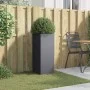 Jardinera acero gris antracita 32x29x75 cm de , Maceteros y jardineras - Ref: Foro24-841573, Precio: 68,78 €, Descuento: %