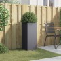 Pflanzgefäß aus anthrazitgrauem Stahl 32x29x75 cm von , Töpfe und Pflanzgefäße - Ref: Foro24-841573, Preis: 72,16 €, Rabatt: %