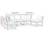 Set de sofás jardín 5 pzas con cojines madera pino marrón cera by , Garden sets - Ref: Foro24-3216977, Price: 582,41 €, Disco...