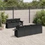 Set aus 8-teiligen Gartensofas und Kissen Kunstrattan schwarz von , Gartensets - Ref: Foro24-3252262, Preis: 603,31 €, Rabatt: %