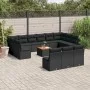 Set sofás de jardín 14 pzas con cojines ratán sintético negro by , Garden sets - Ref: Foro24-3223899, Price: 863,71 €, Discou...
