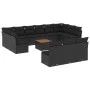 Set sofás de jardín 14 pzas con cojines ratán sintético negro by , Garden sets - Ref: Foro24-3223899, Price: 863,71 €, Discou...